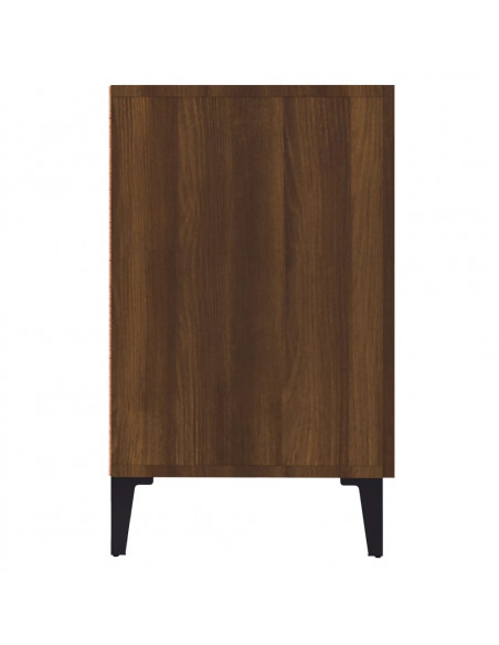 Credenza Rovere Marrone 100x36x60 cm in Legno Multistrato