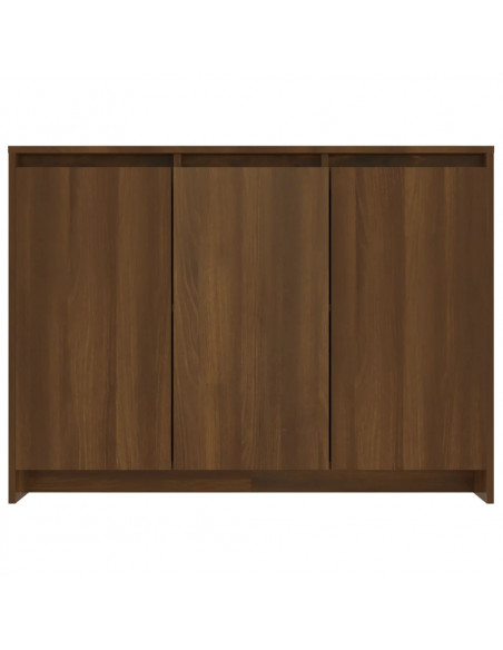 Credenza Rovere Marrone 102x33x75 cm in Truciolato