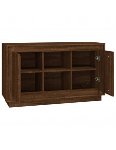 Credenza Rovere Marrone 102x35x60 cm in Legno Multistrato