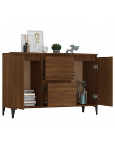 Credenza Rovere Marrone 104x35x70 cm in Legno Ingegnerizzato
