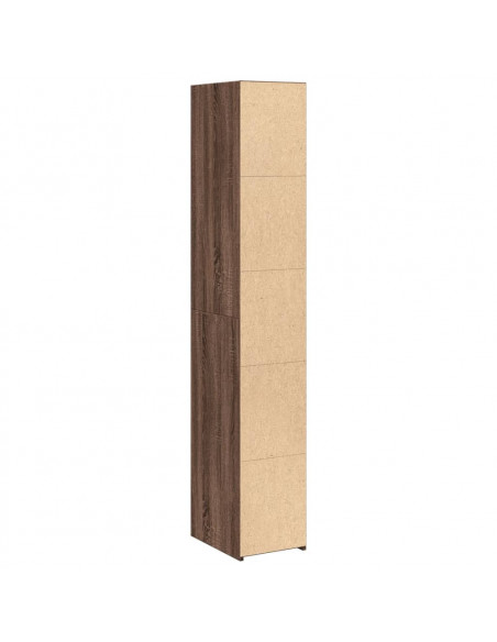 Credenza Rovere Marrone 30x41x185 cm in Legno Multistrato