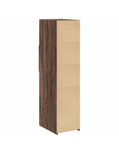 Credenza Rovere Marrone 30x42,5x124 cm in Legno Multistrato