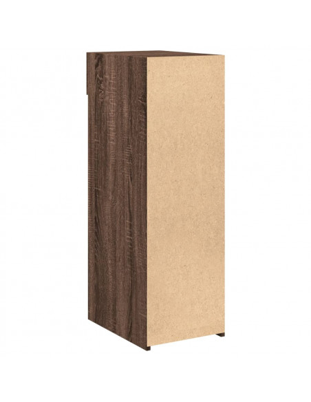 Credenza Rovere Marrone 30x42,5x93 cm in Legno Multistrato