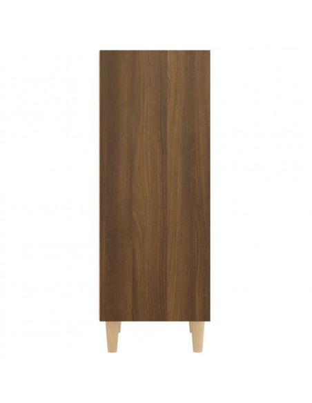 Credenza Rovere Marrone 34,5x32,5x90 cm in Legno Multistrato