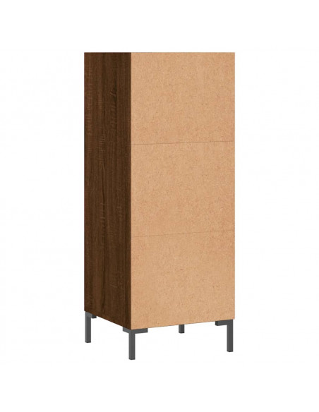 Credenza Rovere Marrone 34,5x32,5x90 cm in Legno Multistrato