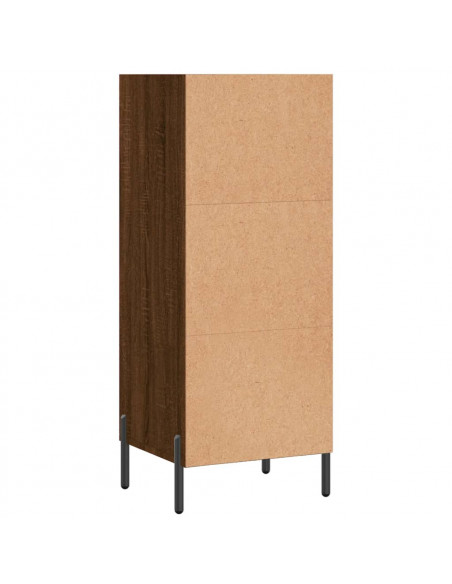 Credenza Rovere Marrone 34,5x32,5x90 cm in Legno Multistrato