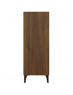 Credenza Rovere Marrone 34,5x32,5x90 cm in Legno Multistrato