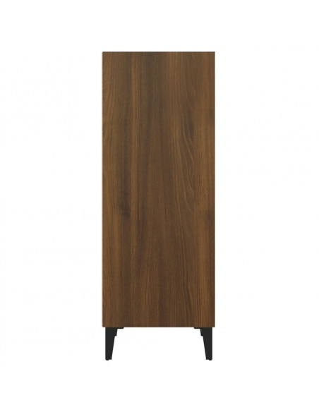 Credenza Rovere Marrone 34,5x32,5x90 cm in Legno Multistrato