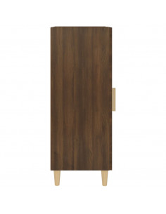 Credenza Rovere Marrone 34,5x34x90 cm in Legno Multistrato