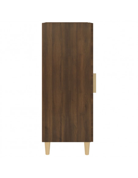Credenza Rovere Marrone 34,5x34x90 cm in Legno Multistrato