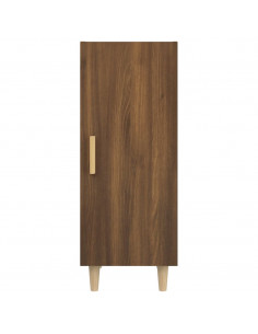 Credenza Rovere Marrone 34,5x34x90 cm in Legno Multistrato