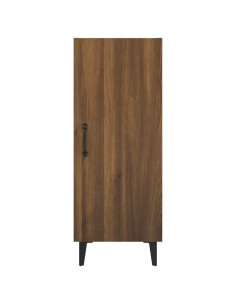 Credenza Rovere Marrone 34,5x34x90 cm in Legno Multistrato