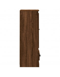 Credenza Rovere Marrone 36x35,5x103,5 cm in Legno Multistrato