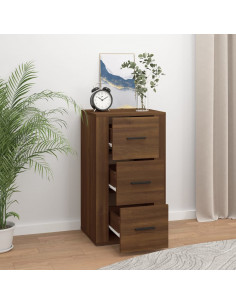 Credenza Rovere Marrone 40x33x70 cm in Legno Multistrato