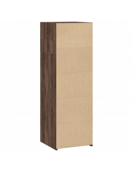 Credenza Rovere Marrone 40x41x124cm in Legno Multistrato