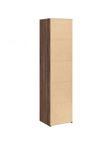 Credenza Rovere Marrone 45x41x185 cm in Legno Multistrato