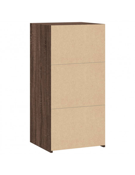 Credenza Rovere Marrone 45x41x93 cm in Legno Multistrato