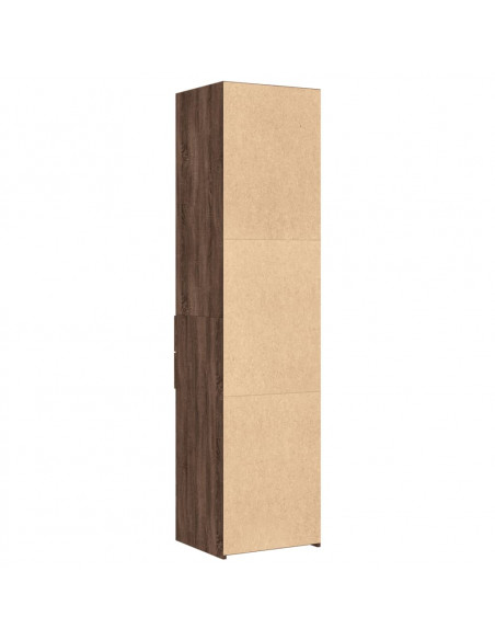 Credenza Rovere Marrone 45x42,5x185 cm in Legno Multistrato