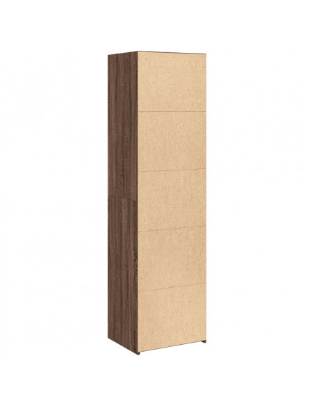 Credenza Rovere Marrone 50x41x185 in Legno Multistrato