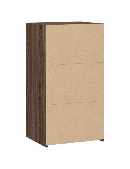 Credenza Rovere Marrone 50x41x93 cm in Legno Multistrato