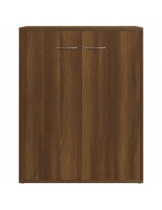 Credenza Rovere Marrone 60x30x75 cm in Legno Multistrato