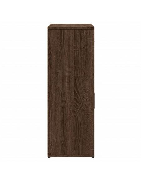 Credenza Rovere Marrone 60x30x84 cm in Legno Multistrato