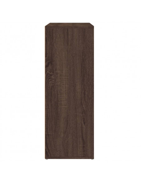 Credenza Rovere Marrone 60x31x84 cm in Legno Multistrato