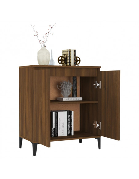 Credenza Rovere Marrone 60x35x70 cm in Legno Ingegnerizzato