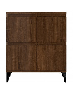 Credenza Rovere Marrone 60x35x70 cm in Legno Multistrato