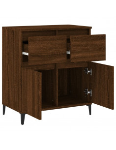 Credenza Rovere Marrone 60x35x70 cm in Legno Multistrato