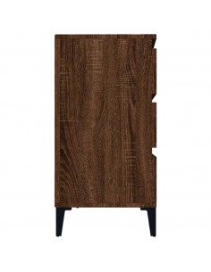 Credenza Rovere Marrone 60x35x70 cm in Legno Multistrato