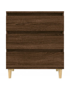 Credenza Rovere Marrone 60x35x70 cm in Legno Multistrato