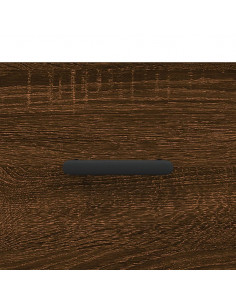 Credenza Rovere Marrone 69,5x34x180 cm in Legno Multistrato