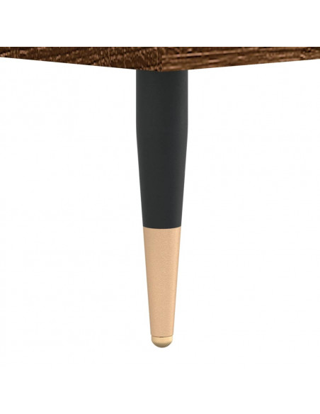 Credenza Rovere Marrone 69,5x34x90 cm in Legno Multistrato