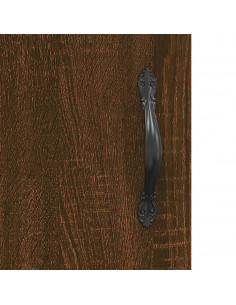 Credenza Rovere Marrone 69,5x34x90 cm in Legno Multistrato