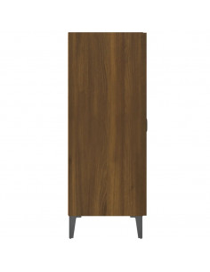 Credenza Rovere Marrone 69,5x34x90 cm in Legno Multistrato