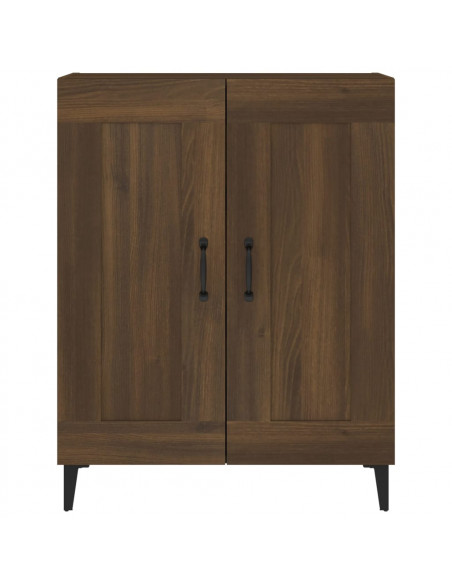 Credenza Rovere Marrone 69,5x34x90 cm in Legno Multistrato