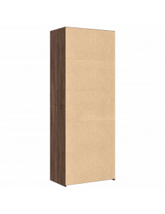 Credenza Rovere Marrone 70x41x185 cm in Legno Multistrato