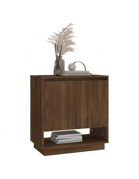 Credenza Rovere Marrone 70x41x75 cm in Truciolato
