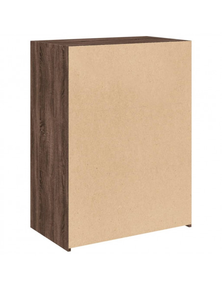 Credenza Rovere Marrone 70x41x93 cm in Legno Multistrato