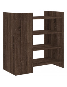 Credenza Rovere Marrone 73,5x35x75 cm in Legno Multistrato