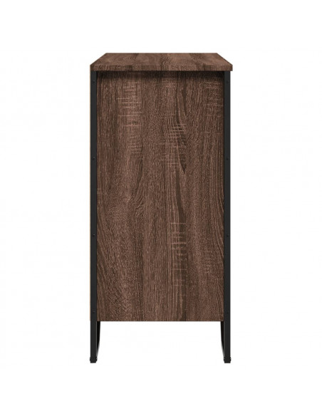 Credenza Rovere Marrone 78x35,5x74,5 cm in Legno Multistrato