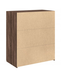 Credenza Rovere Marrone 80x42,5x93 cm in Legno Multistrato