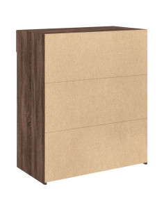 Credenza Rovere Marrone 80x42,5x93 cm in Legno Multistrato