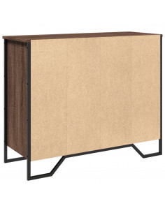 Credenza Rovere Marrone 91x35,5x74,5 cm in Legno Multistrato