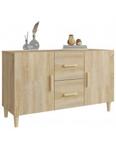 Credenza Rovere Sonoma 100x36x60 cm in Legno Multistrato