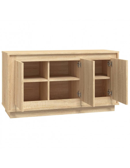 Credenza Rovere Sonoma 102x35x55 cm in Legno Multistrato