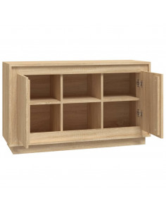 Credenza Rovere Sonoma 102x35x60 cm in Legno Multistrato