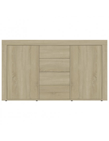 Credenza Rovere Sonoma 120x36x69 cm in Legno Multistrato