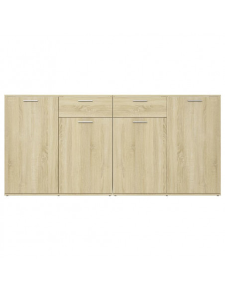 Credenza Rovere Sonoma 160x36x75 cm in Legno Multistrato